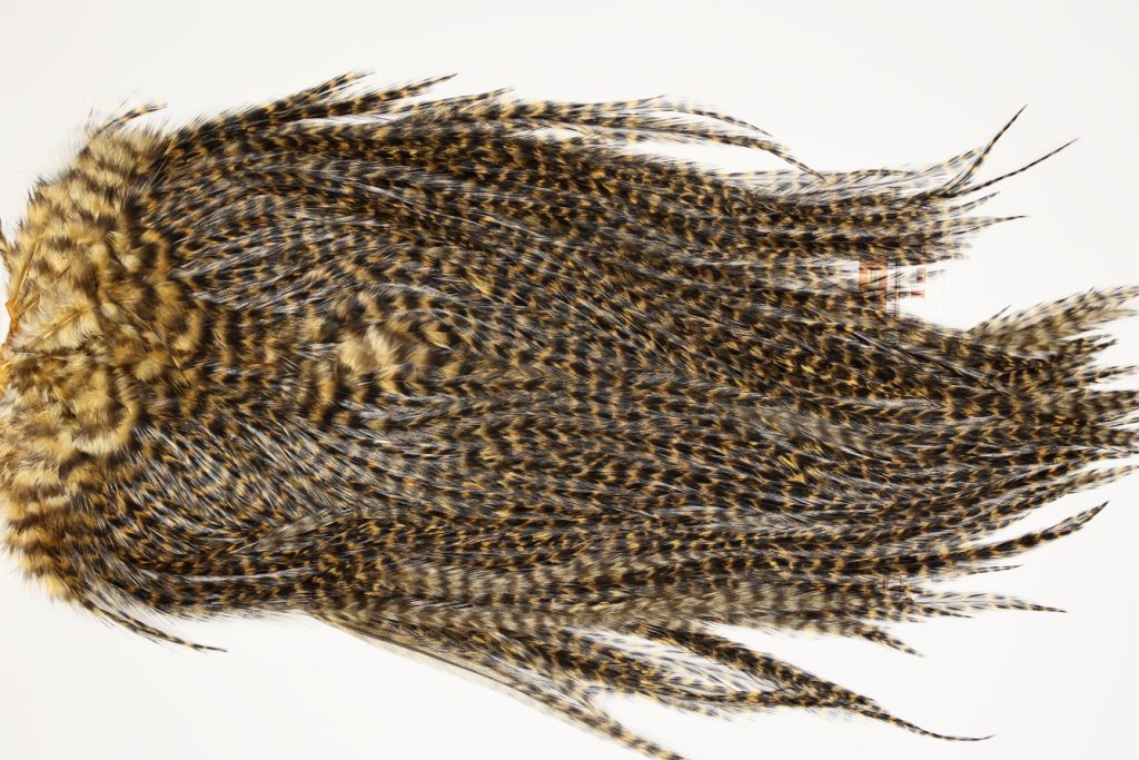 7417 Coq De Leon Dry Fly Hackle, Bronze Grade Saddle Copper Olive
