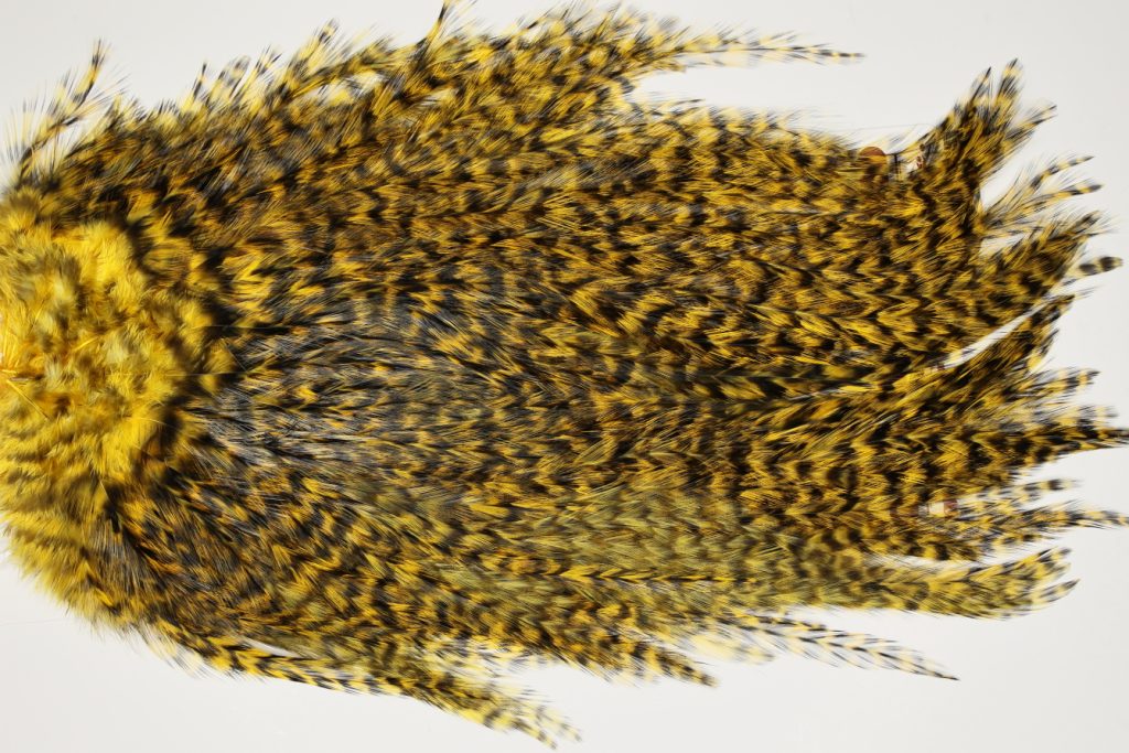 7542 Coq De Leon Dry Fly Hackle, Bronze Grade Saddle March Brown