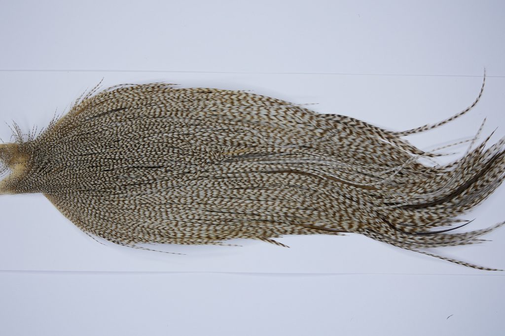 9428 - JimsFlyCo Dry Fly Hackle, Grizzly Dun Variant #1 Grade Rooster Cape, Ties Sizes 12-24
