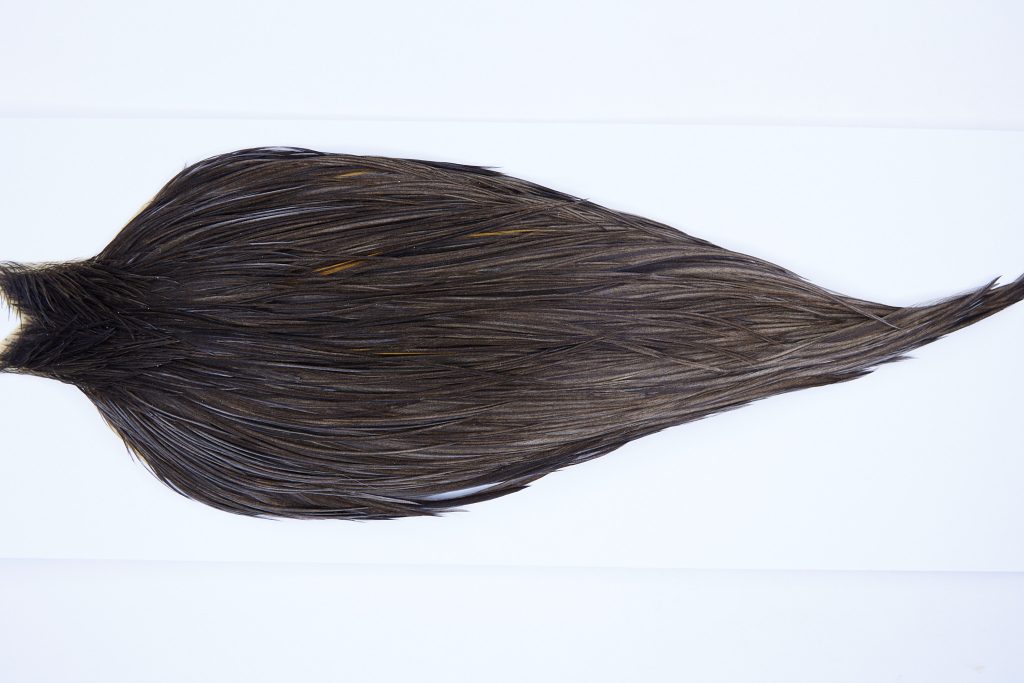 9731 JimsFlyCo Dry Fly Hackle Grade 2 Rooster Cape Grey Dun Ties Size 12-22