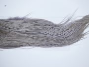 3449 Hebert Dry Fly Hackle, Gold Grade Rooster Saddle Medium Grey Dun Ties Size 12-14