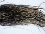2049 Heritage Dry Fly Hackle, 3 Grade Rooster Saddle Dun Grizzly Ties Size 16-18