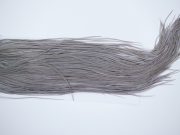 3682 Hebert Dry Fly Hackle, Gold Grade Rooster Saddle Medium Grey Dun Ties Size 14