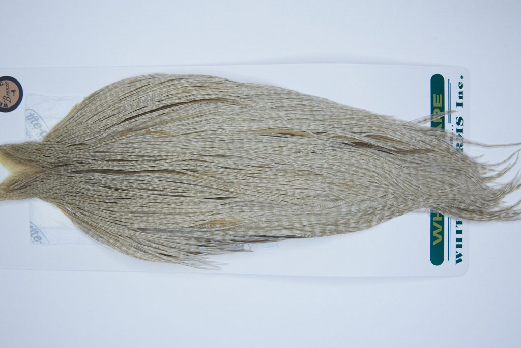 3912 Hebert Dry Fly Hackle, Bronze Grade Rooster Cape Dun Grizzly Ties Size 10-24