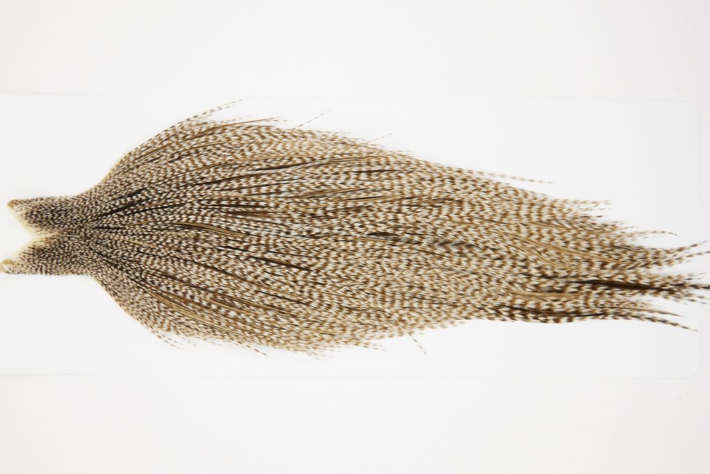 10329 JimsFlyCo Dry Fly Hackle Grade 2 Rooster Cape Grizzly Dun Variant Ties Size 10-24