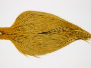 10395 JimsFlyCo Dry Fly Hackle Grade 2 Rooster Cape Badger Golden Straw Ties Size 10-22