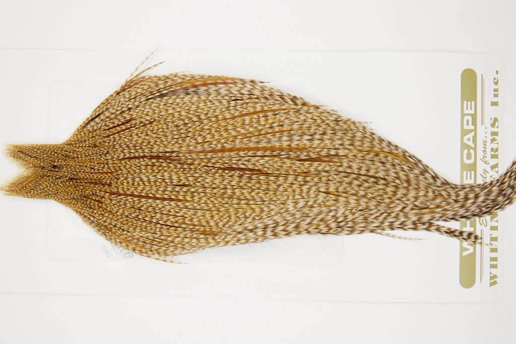 10798 Heritage Dry Fly Hackle Grade 2 Rooster Cape Dun Cree Ties Size 8-20
