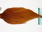 10953 Hebert Dry Fly Hackle Bronze Grade Rooster Cape Light Brown Ties Size 10-24