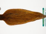 10958 Hebert Dry Fly Hackle Bronze Grade Rooster Cape Light Brown Ties Size 10-22