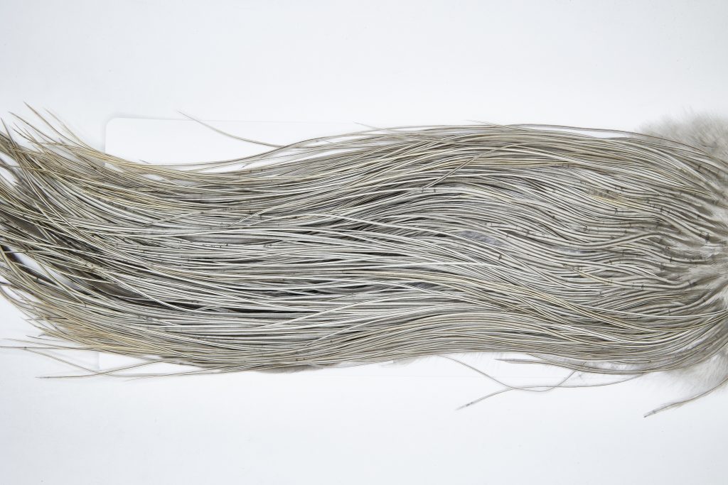 11122 Whiting Dry Fly Hackle Silver Grade Midge Saddle Natural Dun Ties Size 16-18