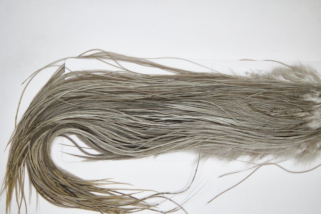11124 Whiting Dry Fly Hackle Silver Grade Midge Saddle Natural Dun Ties Size 16-20
