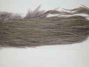 12241 Hebert Dry Fly Hackle Bronze Grade Rooster Saddle Medium Grey Dun Ties Size 12-16