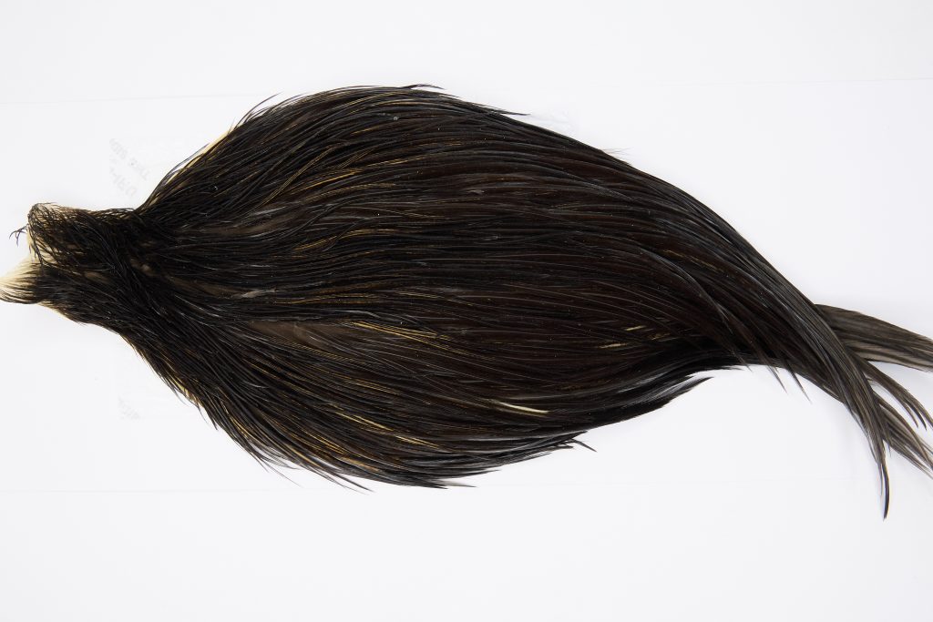 12305 Beaverkill Dry Fly Hackle Rooster Cape Black Ties Size 10-22