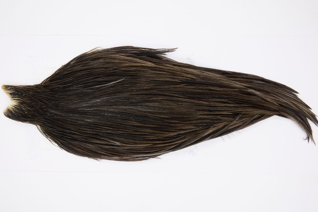 12309 Beaverkill Dry Fly Hackle Rooster Cape Dark Grey Dun Ties Size 8-22