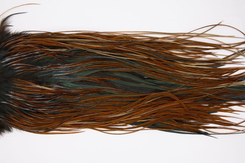 12348 Beaverkill Dry Fly Hackle Rooster Saddle Furnace Ties Size 14-16