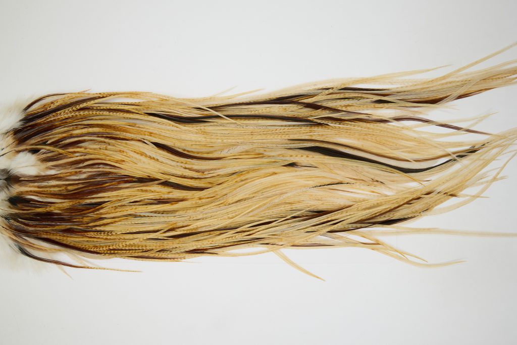 12361 JimsFlyCo Dry Fly Hackle Grade 3 Rooster Saddle Variant Ties Size 12-14