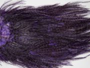 12430 Coq De Leon Dry Fly Hackle Bronze Grade Rooster Saddle Purple Ties Size NA