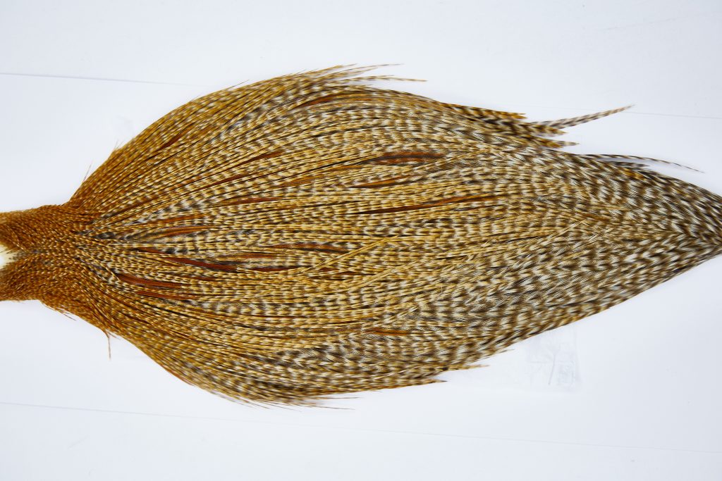 11582 JimsFlyCo Dry Fly Hackle Grade 2 Rooster Saddle Dun Cree Ties Size 8-22