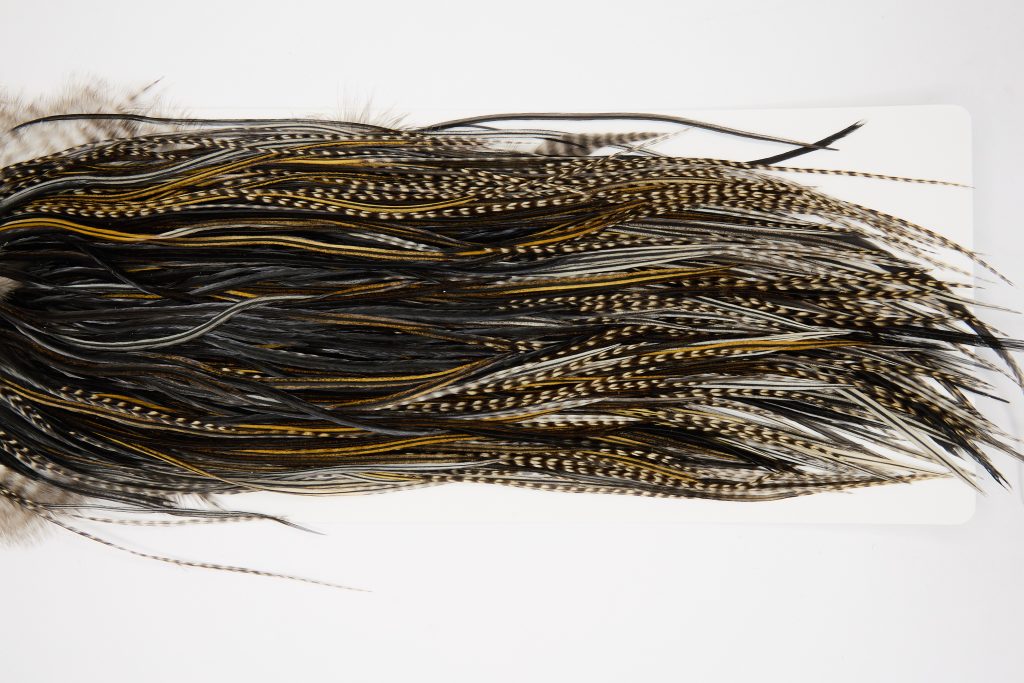 12445 Heritage Dry Fly Hackle Grade 3 Rooster Saddle Variant Ties Size 12-16