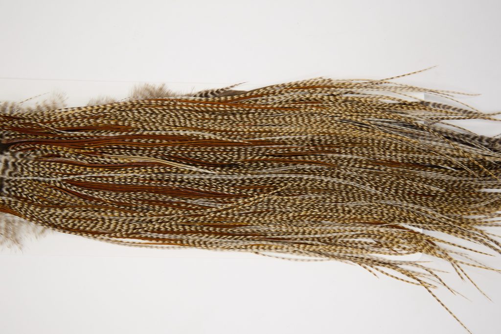 12486 Heritage Dry Fly Hackle Grade 2 Rooster Saddle Dun Grizzly Ties Size 12-16