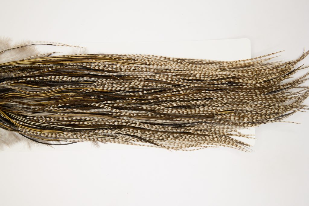 12500 Heritage Dry Fly Hackle Grade 1 Rooster Saddle Dun Grizzly Ties Size 12-16