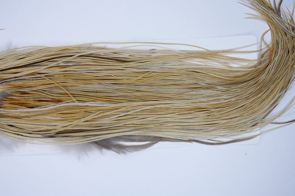 1799 Heritage Dry Fly Hackle, 1 Grade Rooster Saddle Honey Dun Ties Size 14-16