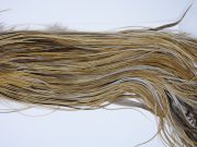 1807 Heritage Dry Fly Hackle, 1 Grade Rooster Saddle Heritage Dry Fly Hackle, Vermiculated Badger Ties Size 14