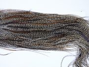 1833 Heritage Dry Fly Hackle, 1 Grade Rooster Saddle Grizzly Variant Ties Size 14-16