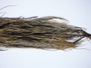 1853 Heritage Dry Fly Hackle, 2 Grade Rooster Saddle Heritage Dry Fly Hackle, Vermiculated Badger Ties Size 14-16