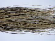 1858 Heritage Dry Fly Hackle, 2 Grade Rooster Saddle Heritage Dry Fly Hackle, Vermiculated Badger Ties Size 14-16