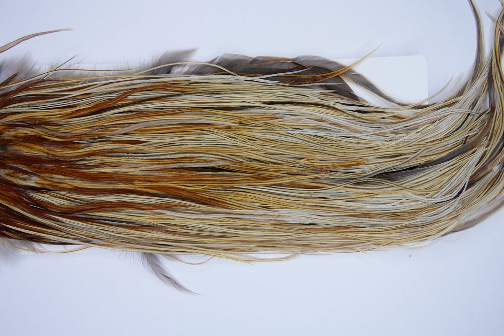 1906 Heritage Dry Fly Hackle, 2 Grade Rooster Saddle Variant Ties Size 12-16