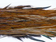 1910 Heritage Dry Fly Hackle, 2 Grade Rooster Saddle Furnace Ties Size 14-16