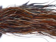 1916 Heritage Dry Fly Hackle, 2 Grade Rooster Saddle Furnace Ties Size 16-18