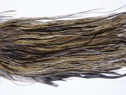 1931 Heritage Dry Fly Hackle, 2 Grade Rooster Saddle Heritage Dry Fly Hackle, Vermiculated Badger Ties Size 14-16