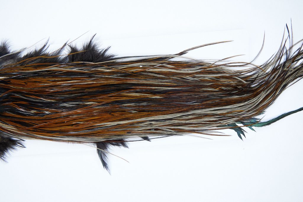 2009 Heritage Dry Fly Hackle, 3 Grade Rooster Saddle Furnace Ties Size 14-16