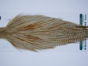 4032 Hebert Dry Fly Hackle Bronze Rooster Cape Medium Barred Ginger Ties Size 10-22