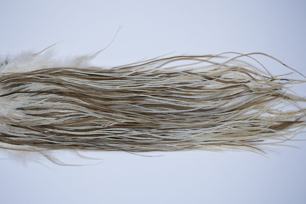 9357 JimsFlyCo Dry Fly Hackle Grade 2 Rooster Saddle Medium Dun Ties Size 12-14