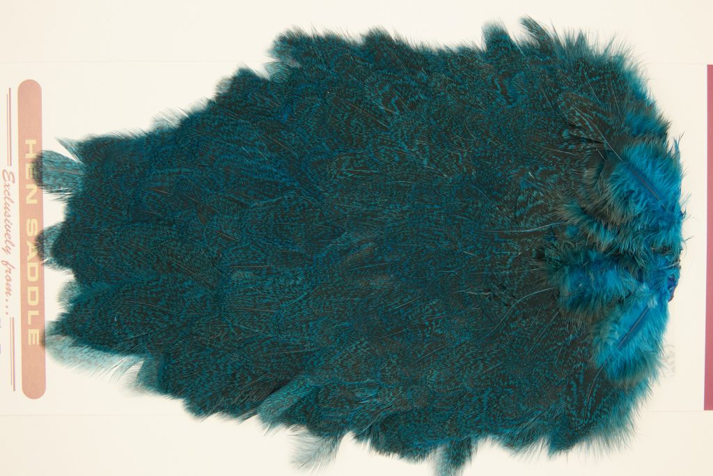 Coq De Leon Hen Saddle Speckled Kingfisher Blue