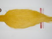12377 Whiting Dry Fly Hackle Bronze Grade Rooster Cape Golden Straw Ties Size 8-22