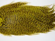 12439 Coq De Leon Dry Fly Hackle Bronze Grade Rooster Saddle Yellow Ties Size NA