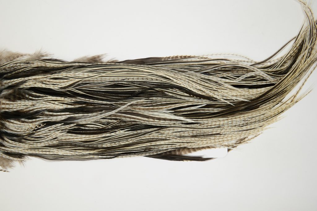 12507 JimsFlyCo Dry Fly Hackle Rhodium Rooster Saddle Variant Ties Size 12-14