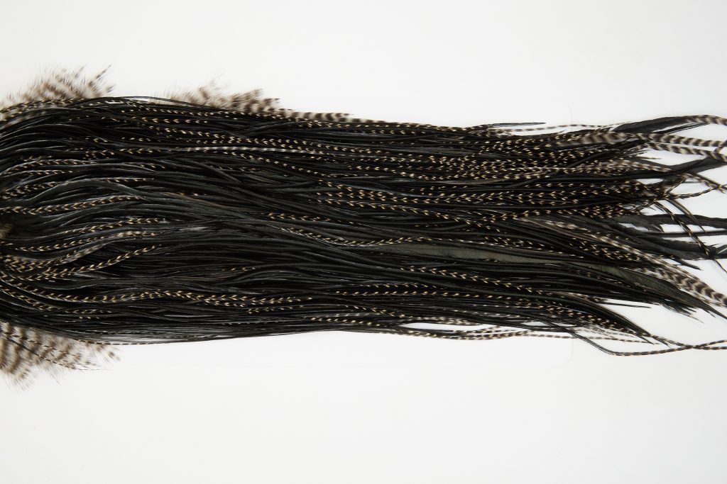 12520 JimsFlyCo Dry Fly Hackle Grade 1 Rooster Saddle Grizzly Variant Ties Size 14-18