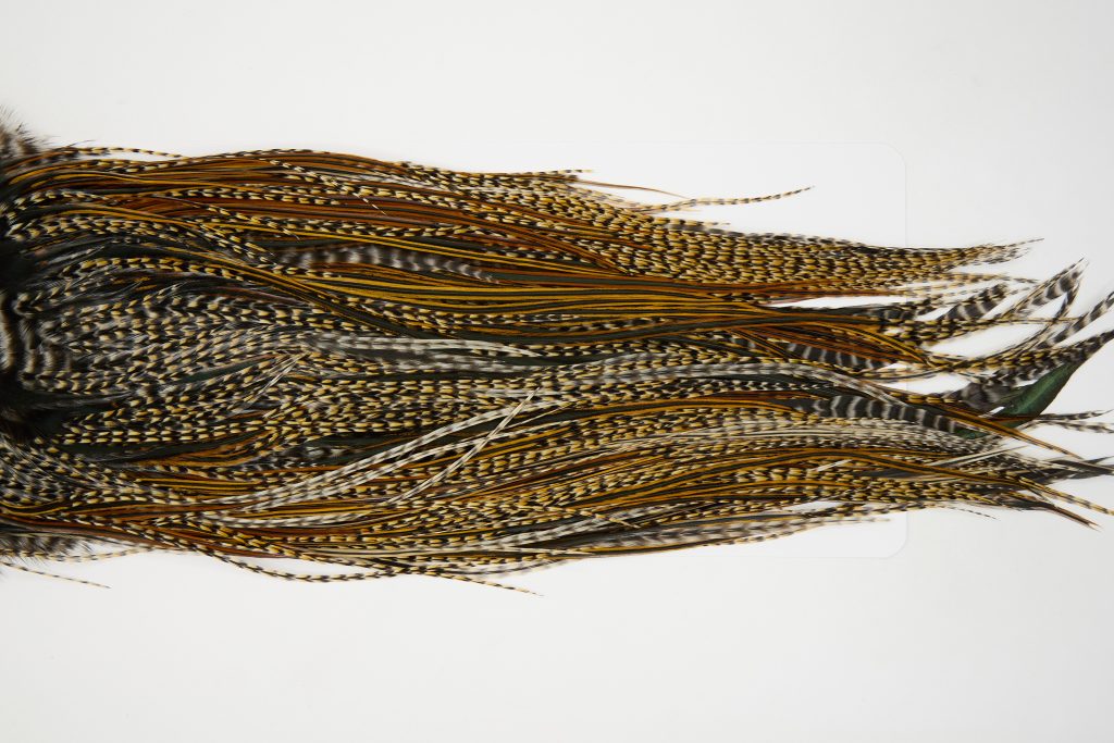 12526 JimsFlyCo Dry Fly Hackle Grade 1 Rooster Saddle Cree Variant Ties Size 14