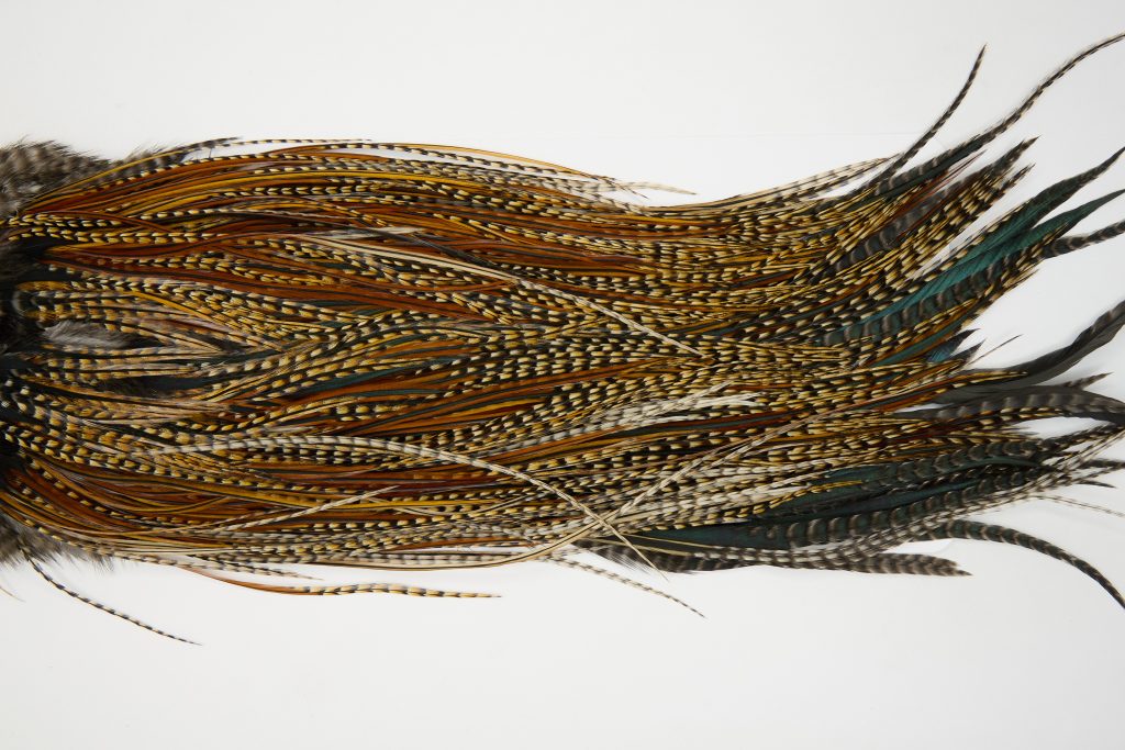 12527 JimsFlyCo Dry Fly Hackle Grade 1 Rooster Saddle Cree Variant Ties Size 12-14