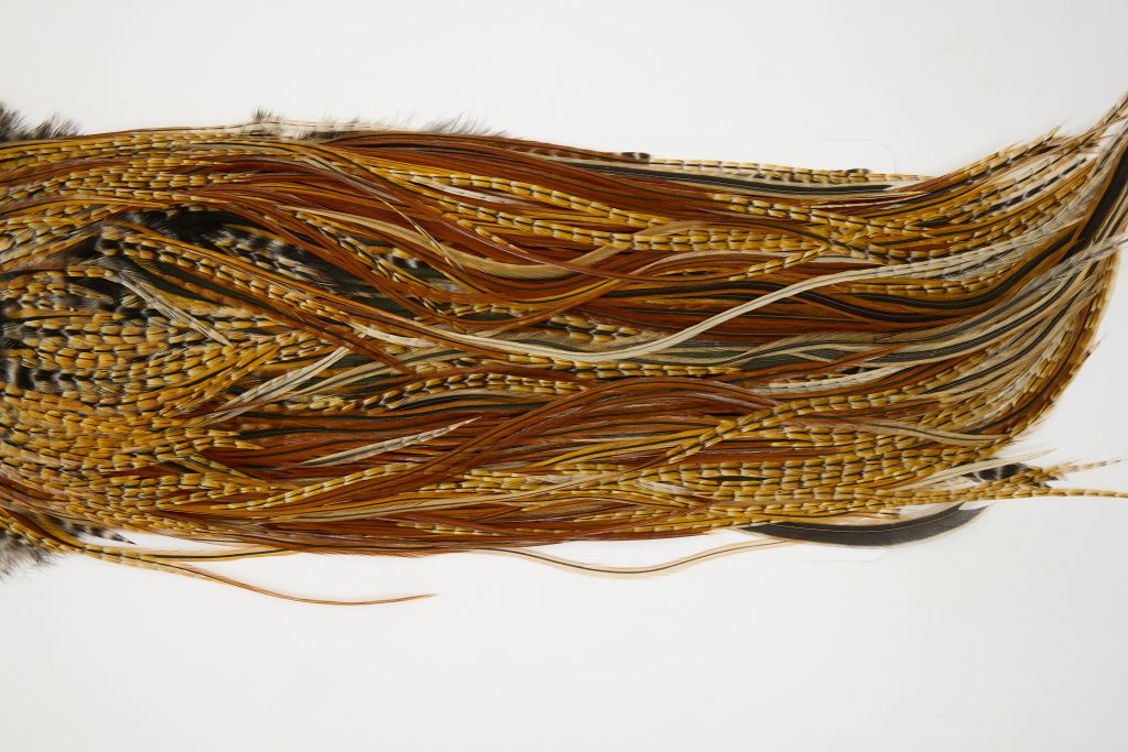 12533 JimsFlyCo Dry Fly Hackle Grade 1 Rooster Saddle Cree Variant Ties Size 10-12