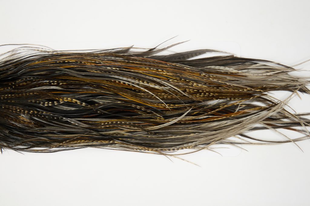 12542 JimsFlyCo Dry Fly Hackle Grade 1 Rooster Saddle Variant Ties Size 10-14
