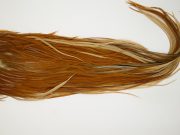 12546 JimsFlyCo Dry Fly Hackle Grade 1 Rooster Saddle Honey Dun Ties Size 10
