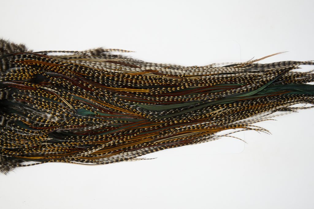 12548 JimsFlyCo Dry Fly Hackle Grade 2 Rooster Saddle Cree Variant Ties Size 12-14