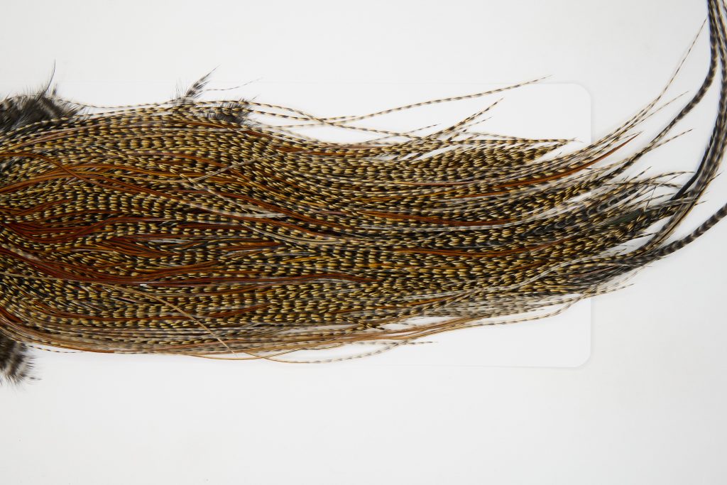12551 JimsFlyCo Dry Fly Hackle Grade 2 Rooster Saddle Cree Variant Ties Size 14-16