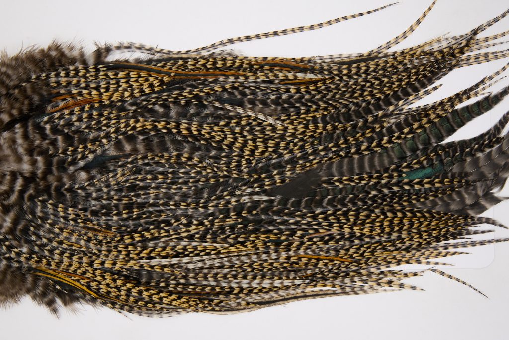 12559 JimsFlyCo Dry Fly Hackle Grade 3 Rooster Saddle Cree Variant Ties Size 10